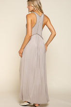 Load image into Gallery viewer, Stone Washed Side Slit Cut Out Maxi Dress
