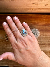 Load image into Gallery viewer, Ring size 7 - turquoise and sterling silver - Golden hill
