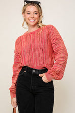 Load image into Gallery viewer, Acid Wash Round Neck Sweater
