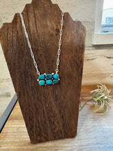 Load image into Gallery viewer, Kingman turquoise necklace on chain II
