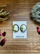 Load image into Gallery viewer, Stud Earrings Palomino tTurquoise &amp; Sterling Silver
