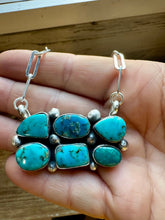 Load image into Gallery viewer, Kingman turquoise necklace on chain II
