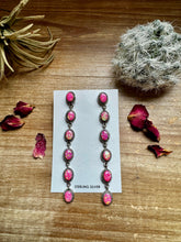 Load image into Gallery viewer, Pink Opal Dangle Earrings
