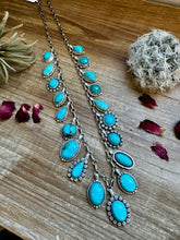 Load image into Gallery viewer, Multi Kingman turquoise charms necklace
