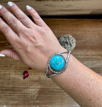 Load image into Gallery viewer, Cuff - Sterling silver Cuff Bracelet with Kingman turquoise
