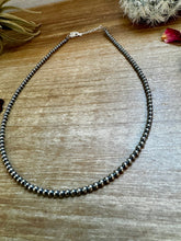 Load image into Gallery viewer, 14 inch 3 mm sterling silver pearls - choker
