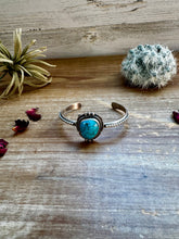 Load image into Gallery viewer, Cuff - Sterling silver Cuff Bracelet with Kingman turquoise
