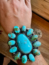 Load image into Gallery viewer, Cuff - Sterling silver Cuff Bracelet with Sonoran turquoise
