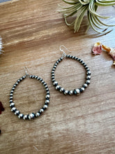 Load image into Gallery viewer, Only Sterling Silver Pearls Hoops
