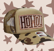 Load image into Gallery viewer, Rhinestone Howdy Trucker Hat
